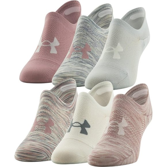 Women's Breathe Lite Ultra Low Socks Pink Elixir Assorted 6 pairs - Picture 1 of 6